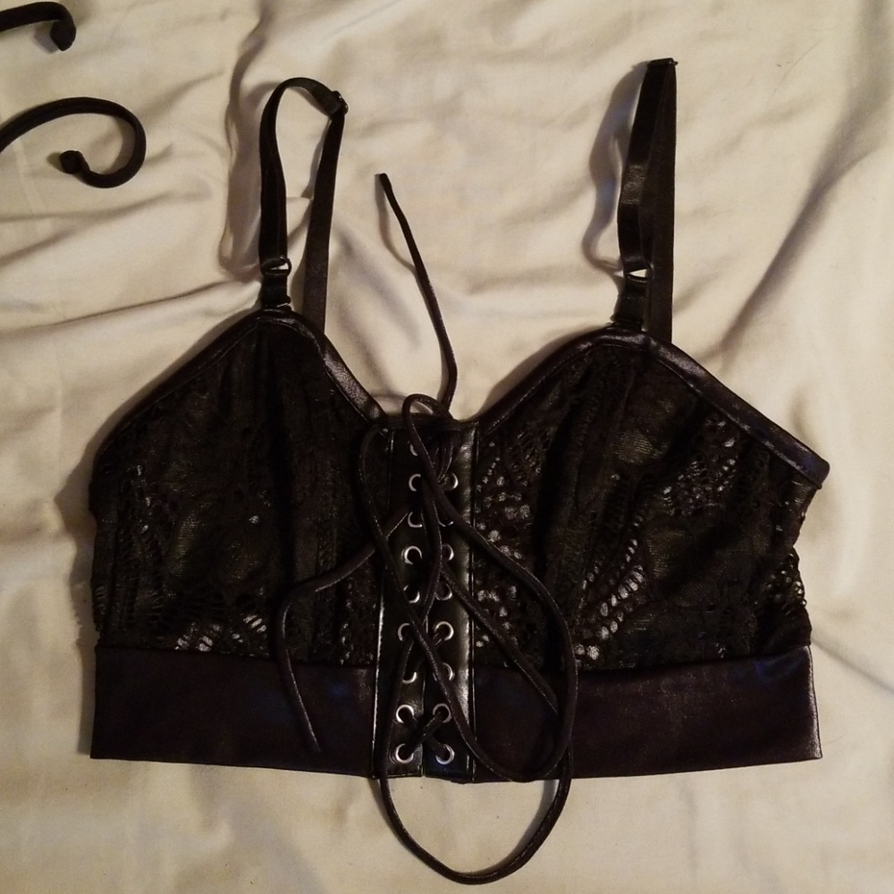 Black Milk Lace on Lace Convertible Bustier